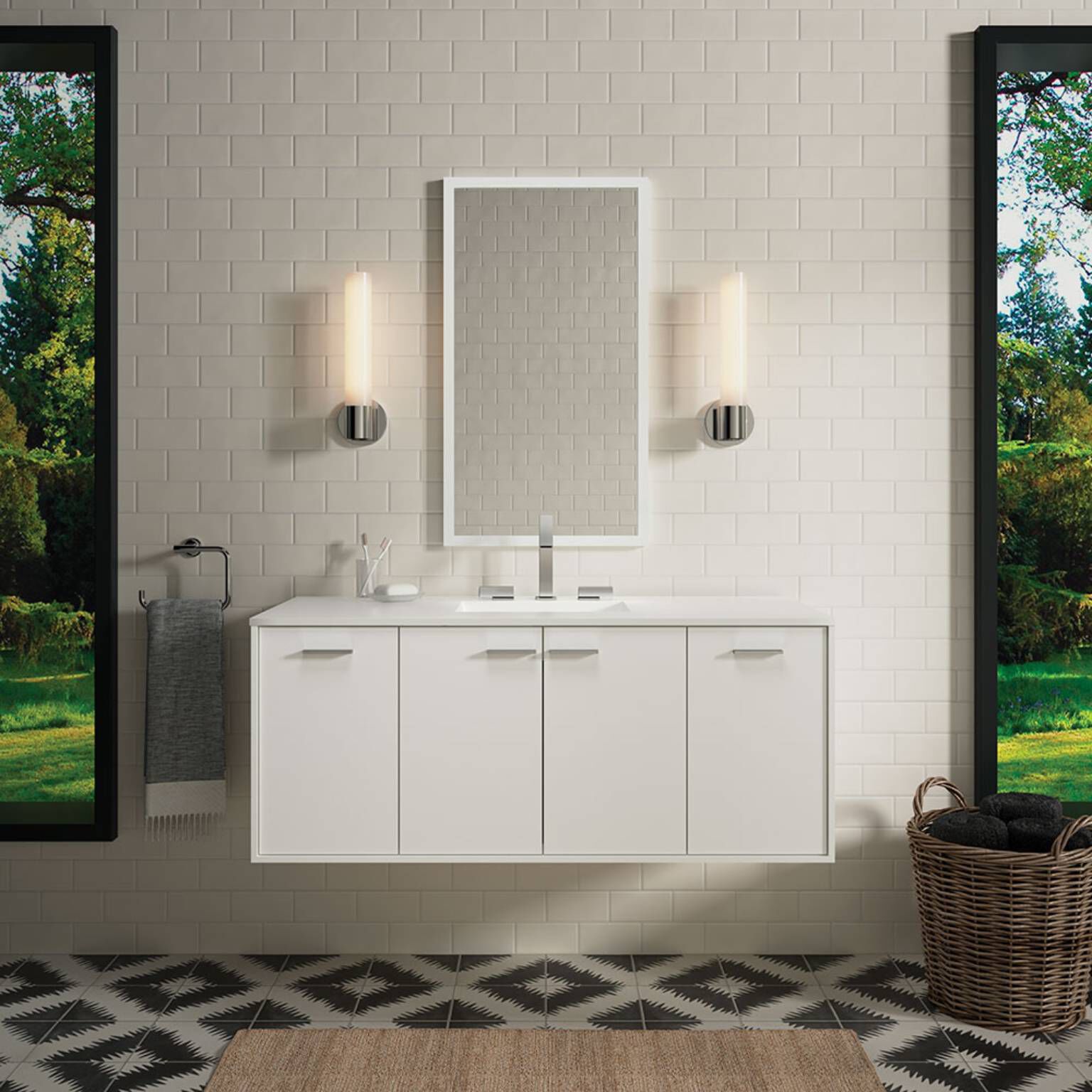 Vanity Jute para cuarto de baño blanco,,hi-res image number null