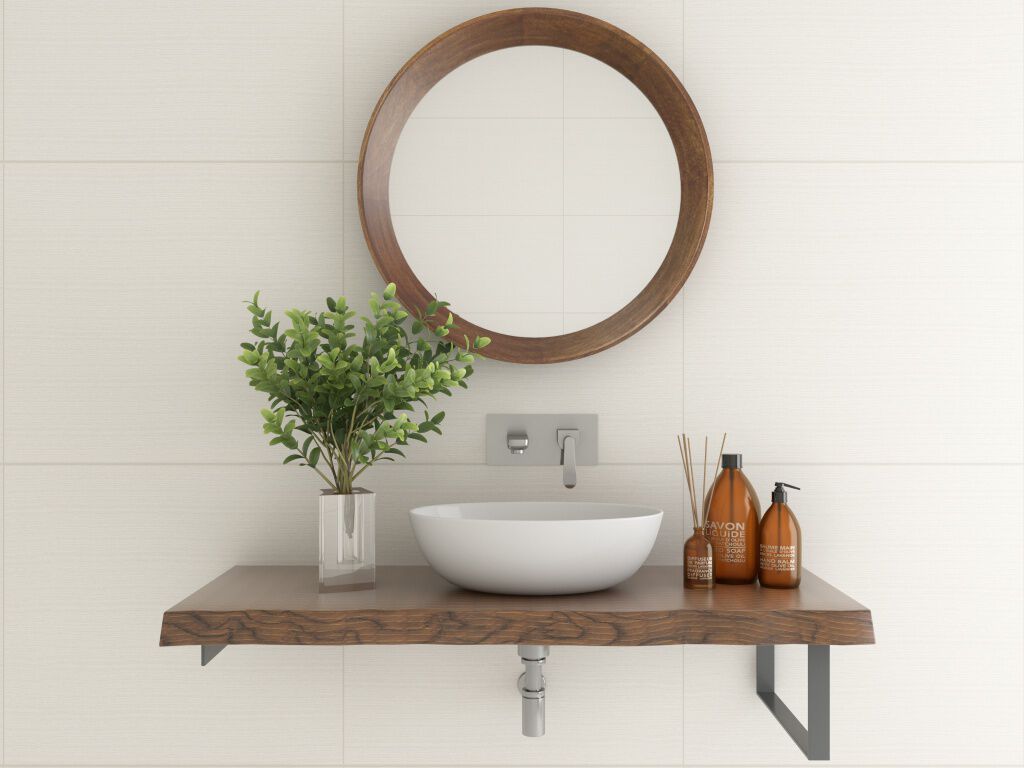 Llave de muro para lavabo línea Dublín® en cromo pulido blanco,,hi-res