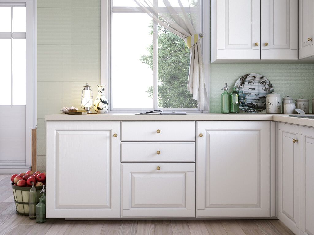 Cocina Amazonia Beige, Blanco y Verde,,hi-res