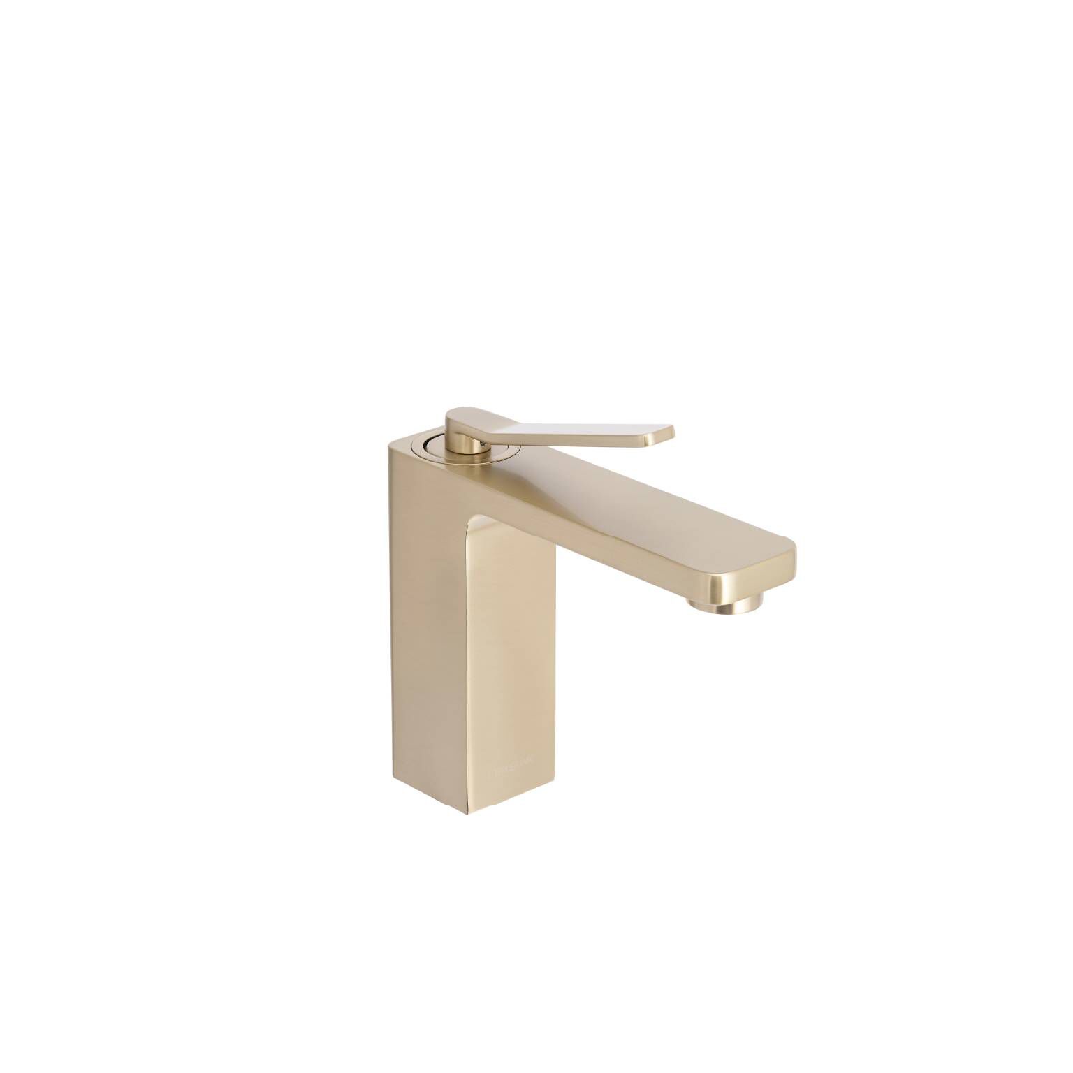 Llave monomando baja para lavabo línea Siena en dorado satinado,,hi-res image number null