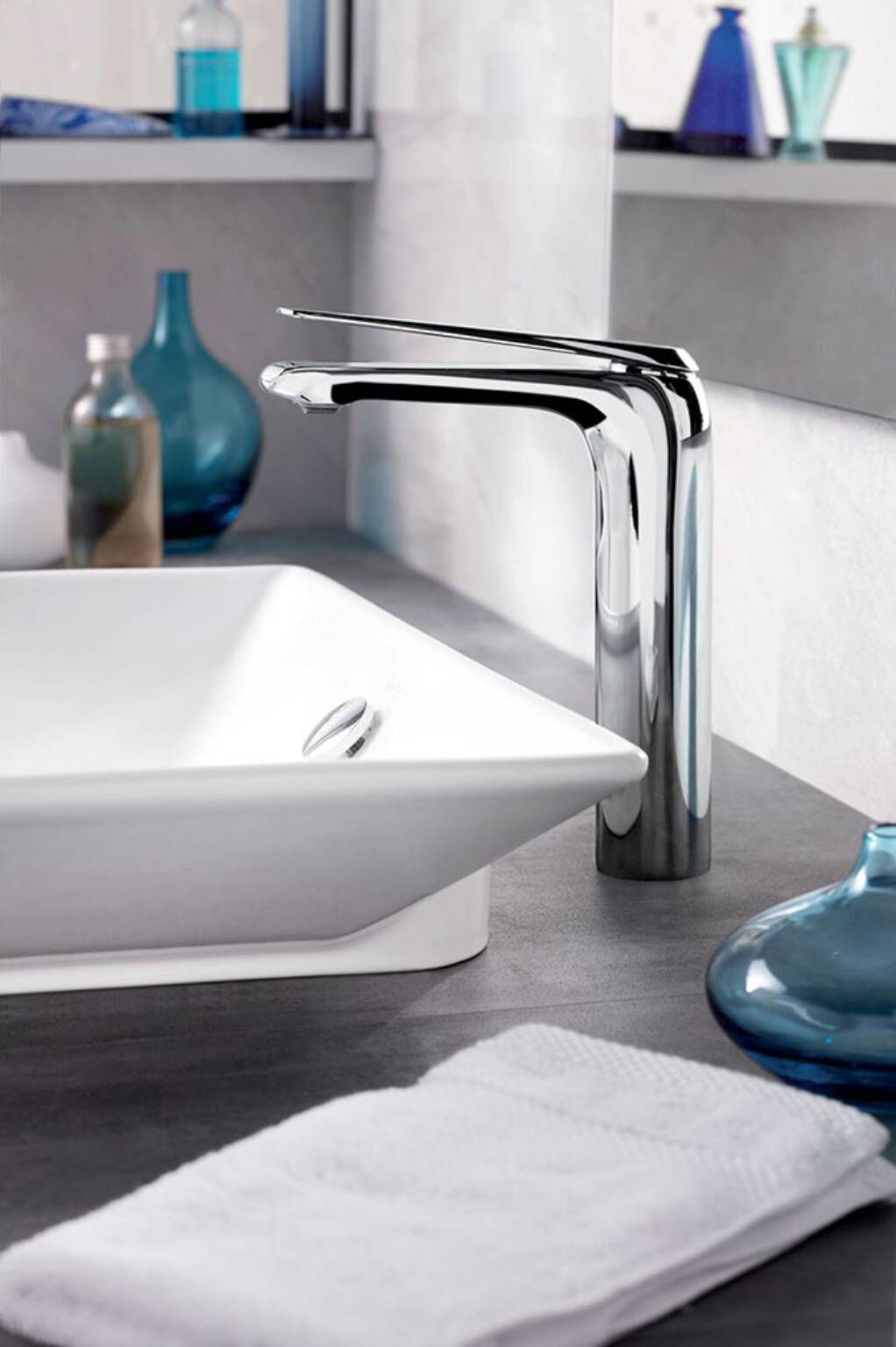 Llave monomando alta para lavabo línea Avid en cromo pulido,,hi-res image number null