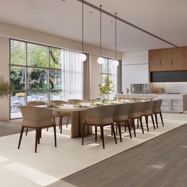 Comedor Bottega Beige con Café