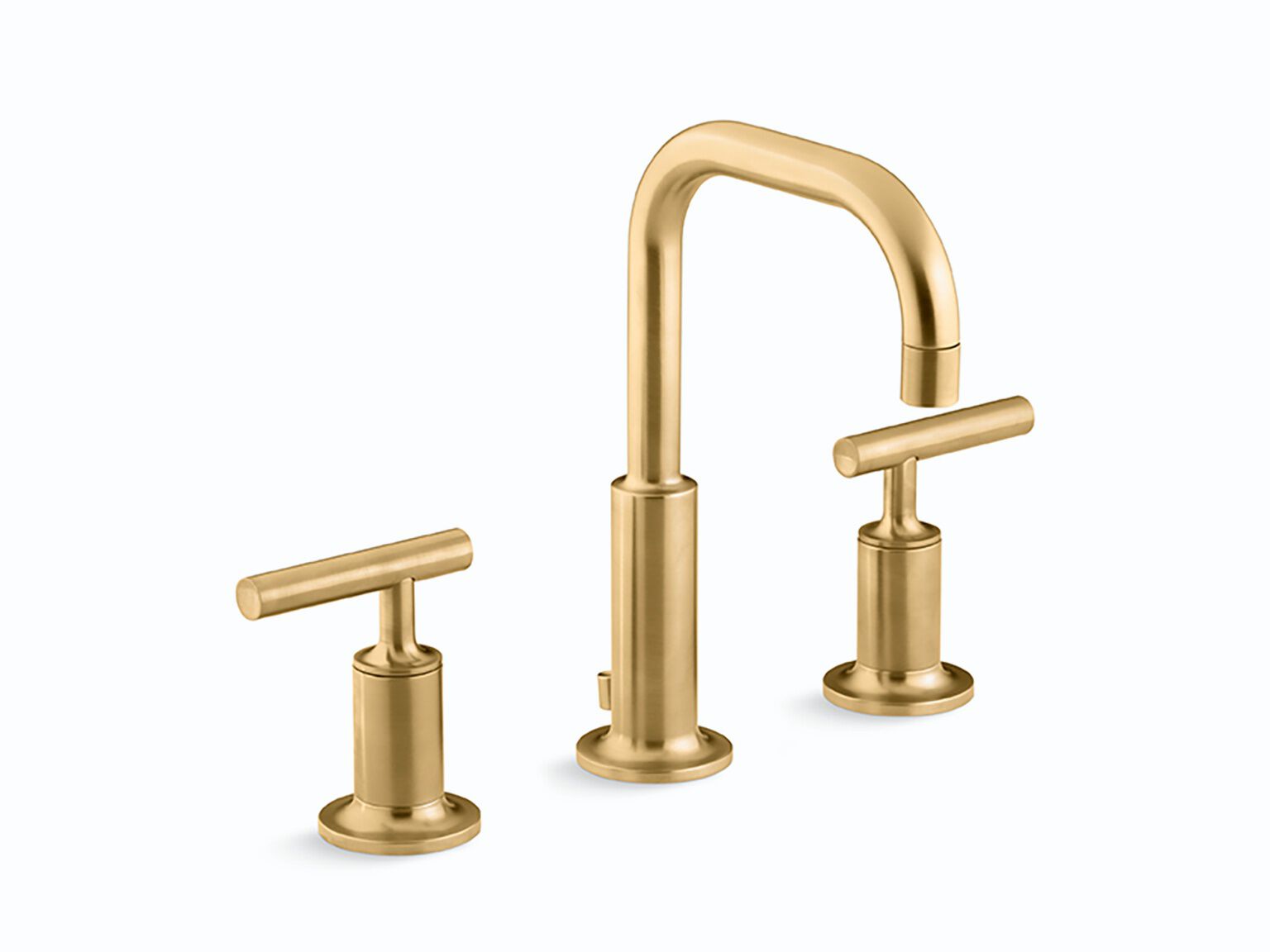 Llave duomando para lavabo línea Purist en dorado cepillado,,hi-res image number null