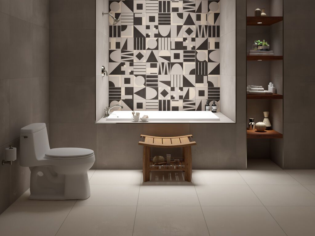 Baño Cityline Beige con Café,,hi-res