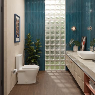 Ba&ntilde;o Terraluma Azul