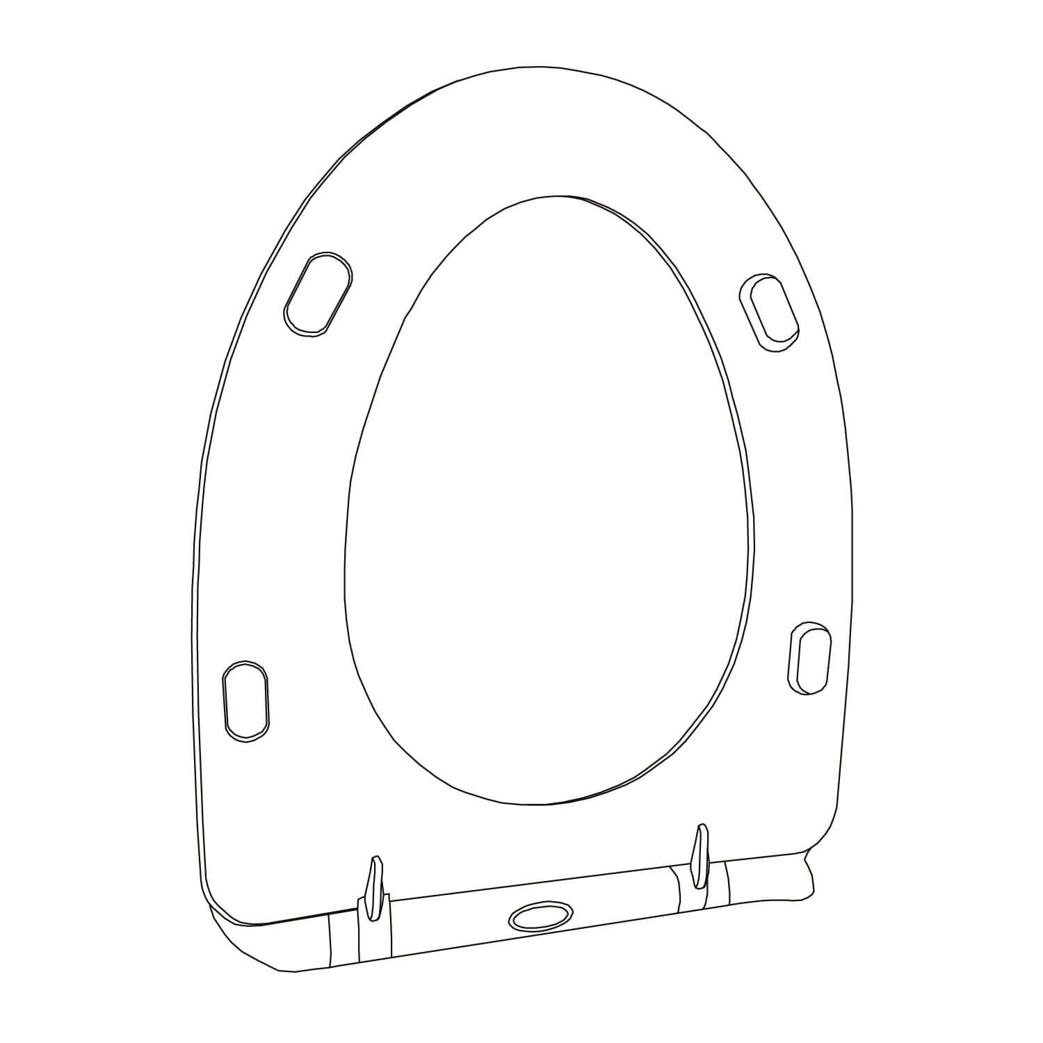 Asiento Victoria Para Sanitario Blanco,,hi-res image number null