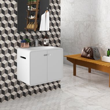 Ba&ntilde;o Serendipia Blanco con Negro