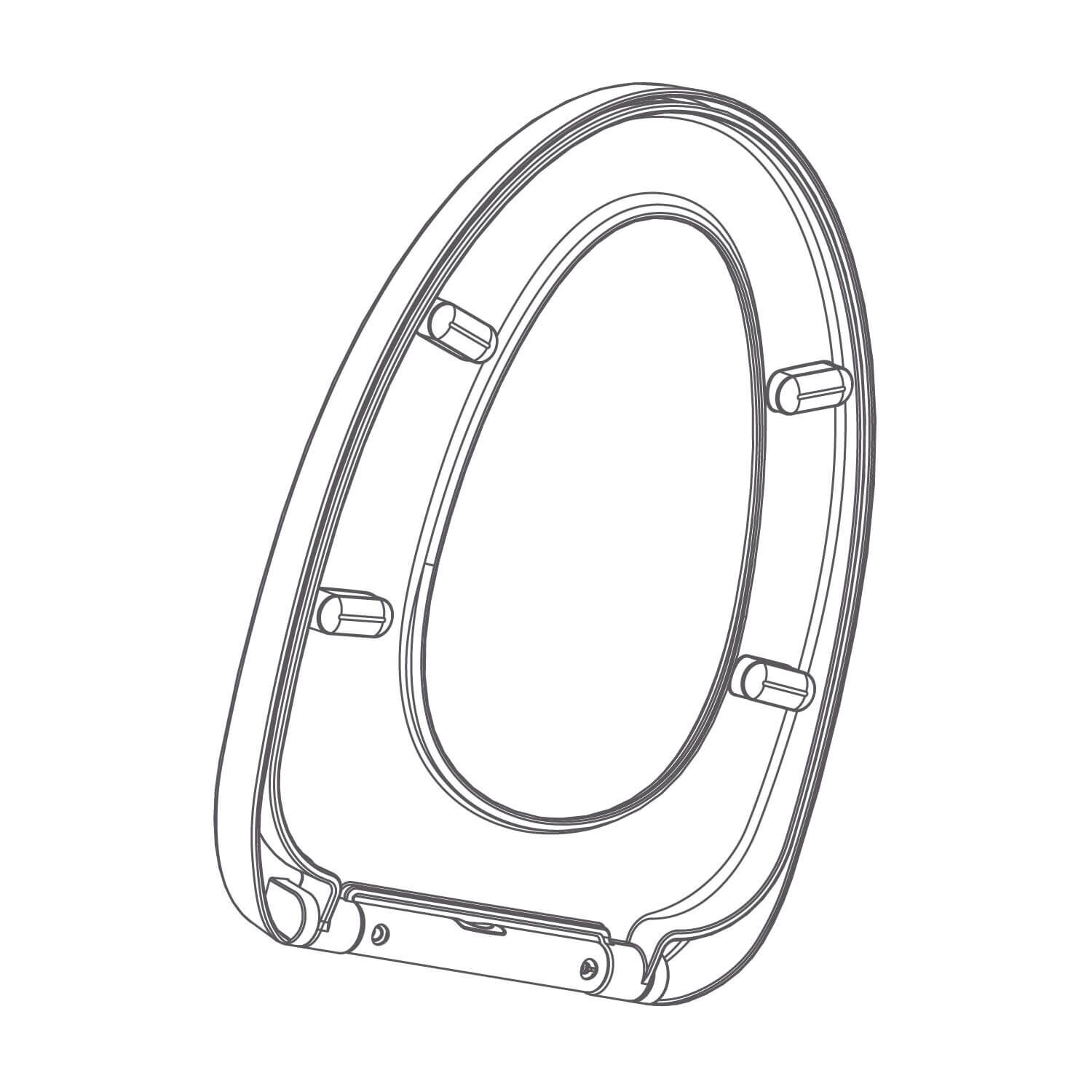 Asiento Dessau Para Sanitario White Pearl,,hi-res image number null