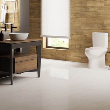 Baño Solaris Blanco con Café