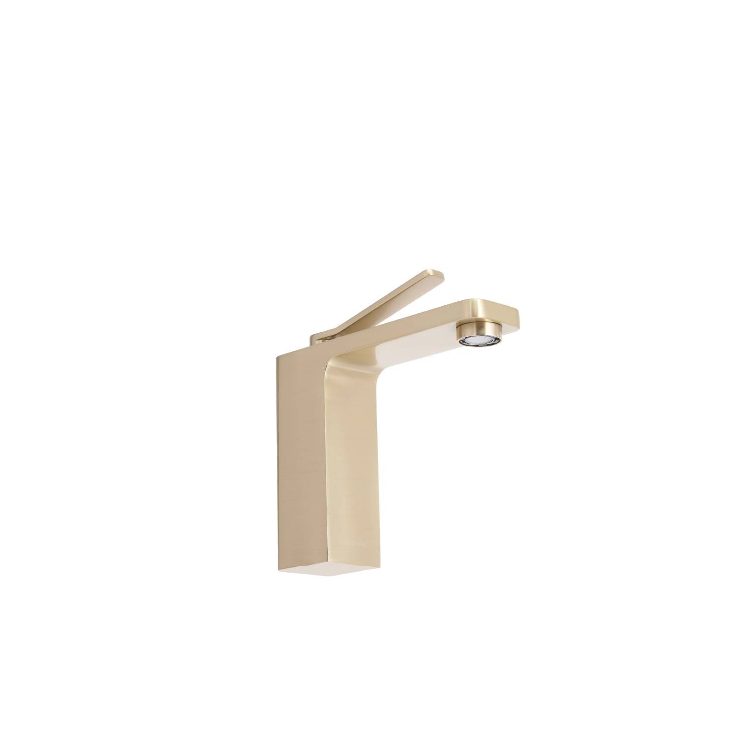 Llave monomando baja para lavabo línea Siena en dorado satinado,,hi-res image number null