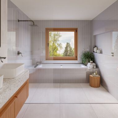 Baño Iluma gris