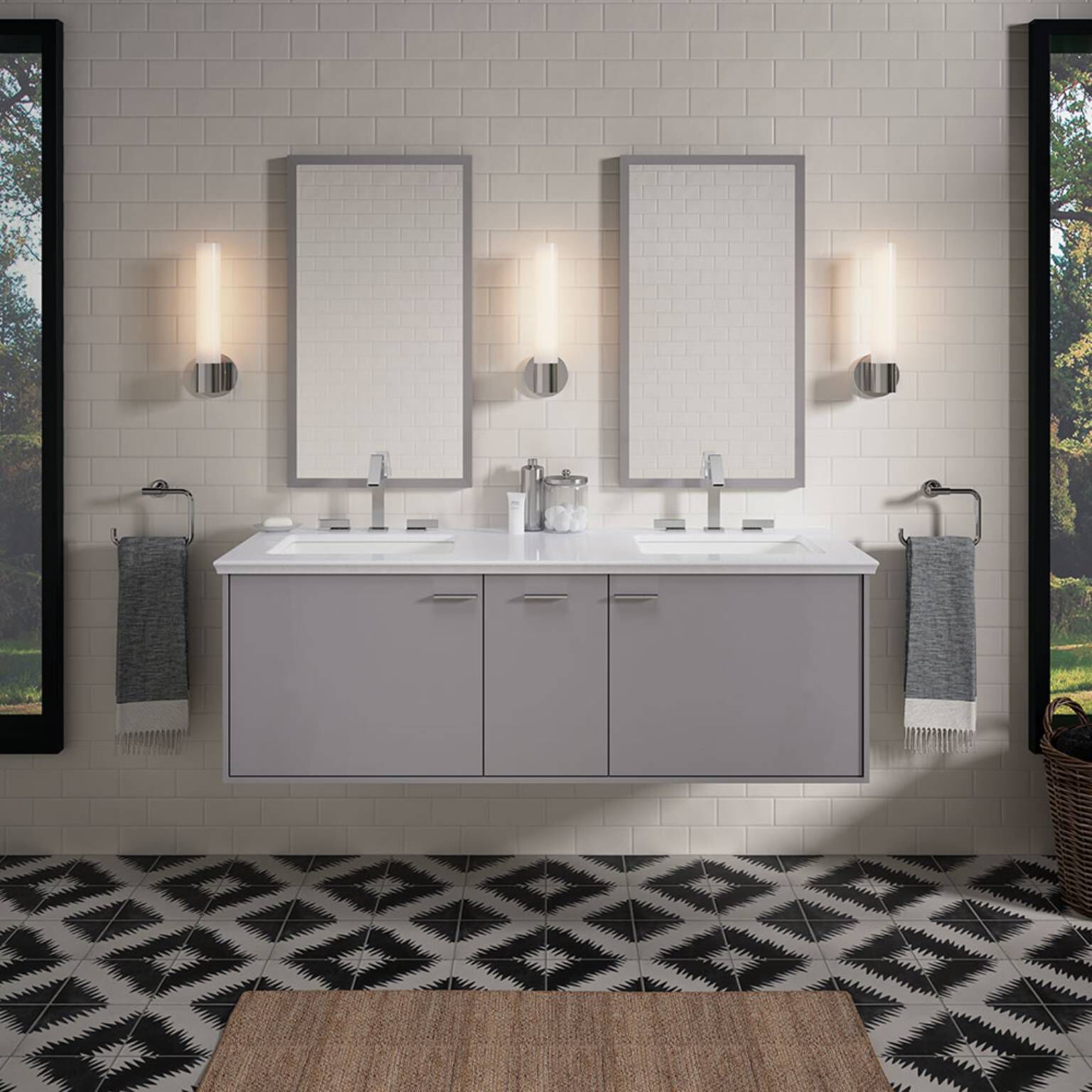 Vanity Jute para cuarto de baño gris,,hi-res image number null