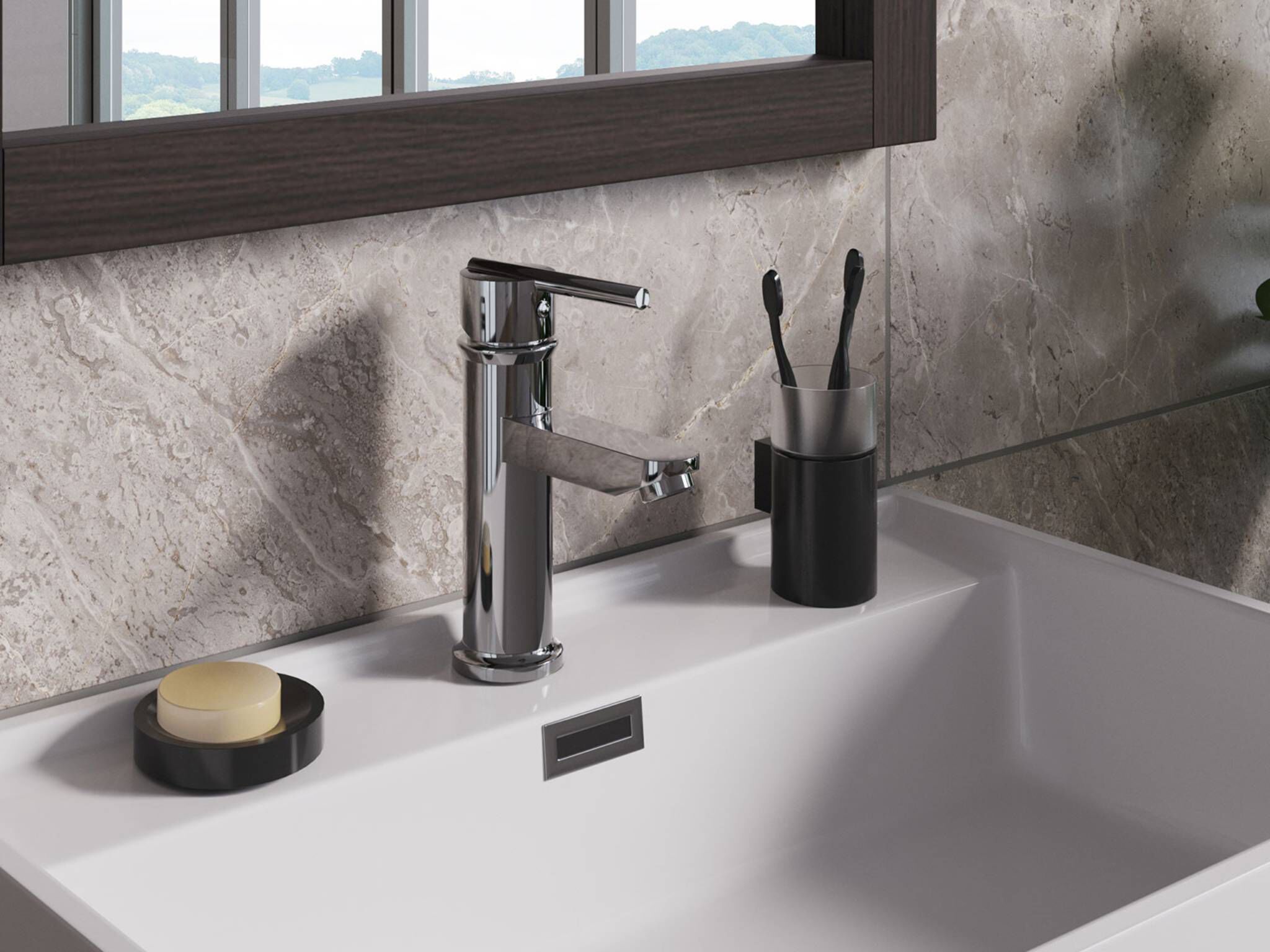 Vanity Cannes de 60 x 41.3 x 64 cm color iron gray,,hi-res image number null