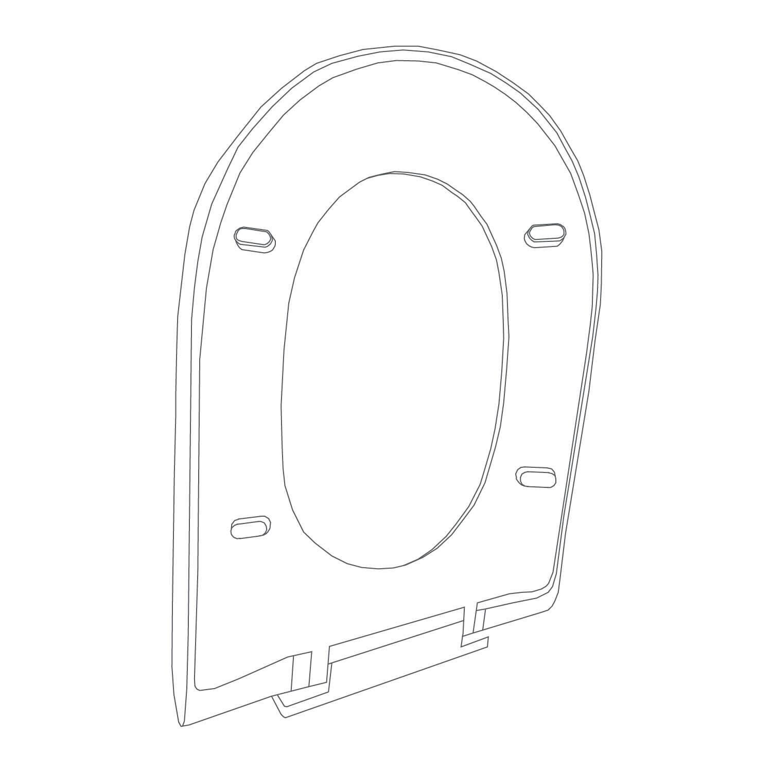 Asiento Viena Para Sanitario Viena Blanco,,hi-res image number null