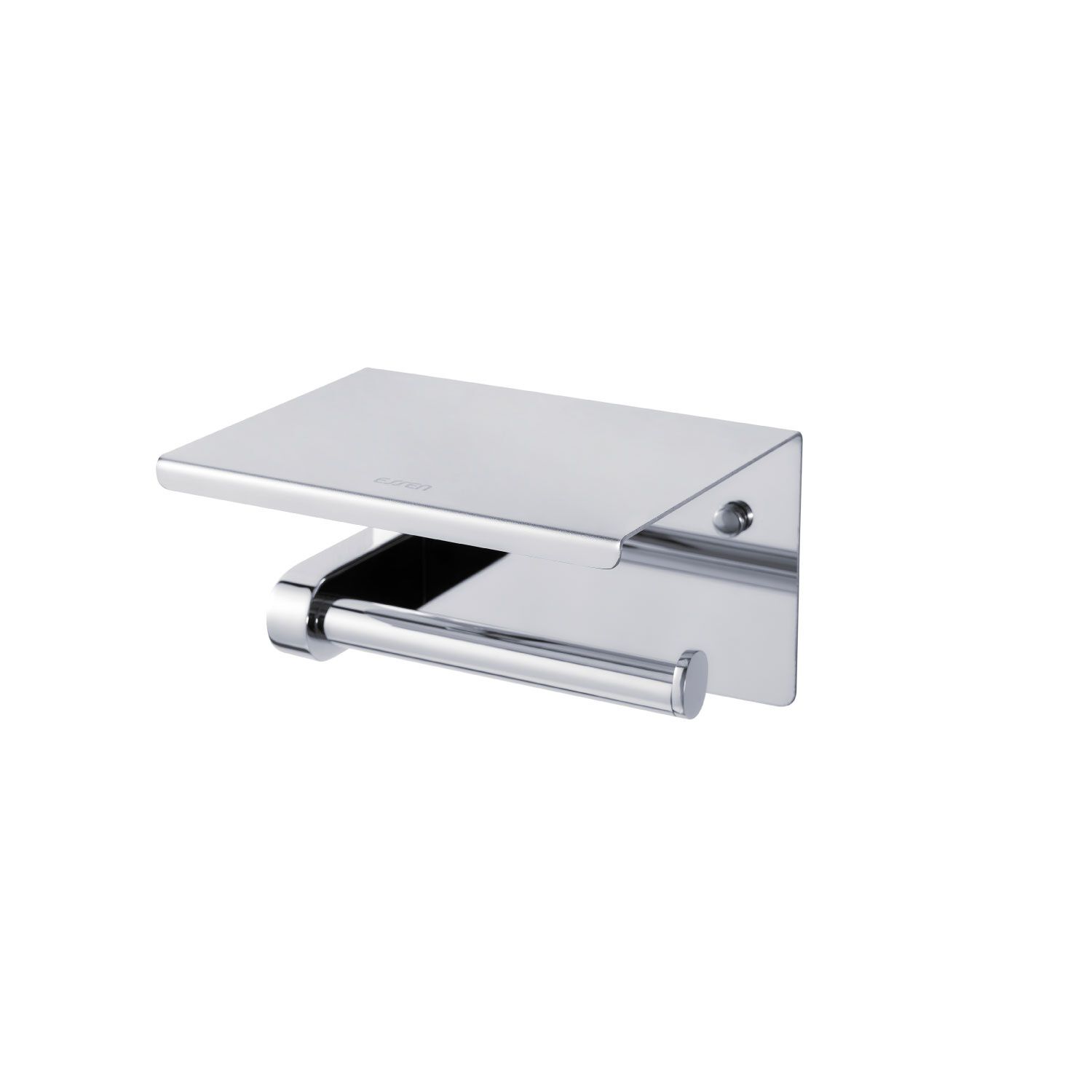 Porta Papel Con Repisa Para Ba&ntilde;o L&iacute;nea Essen Round En Cromo Pulido,,hi-res image number null