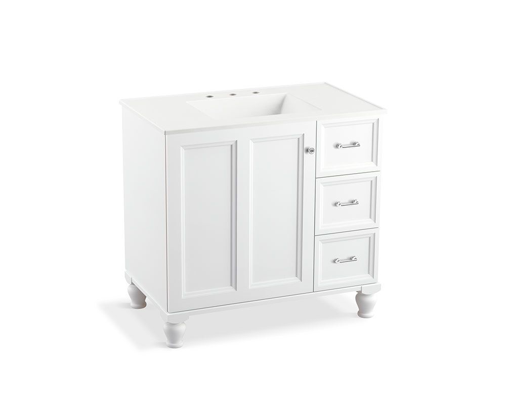 Vanity Damask para cuarto de baño blanco,,hi-res image number null