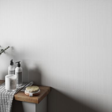 Baño 3D Wall Blanco