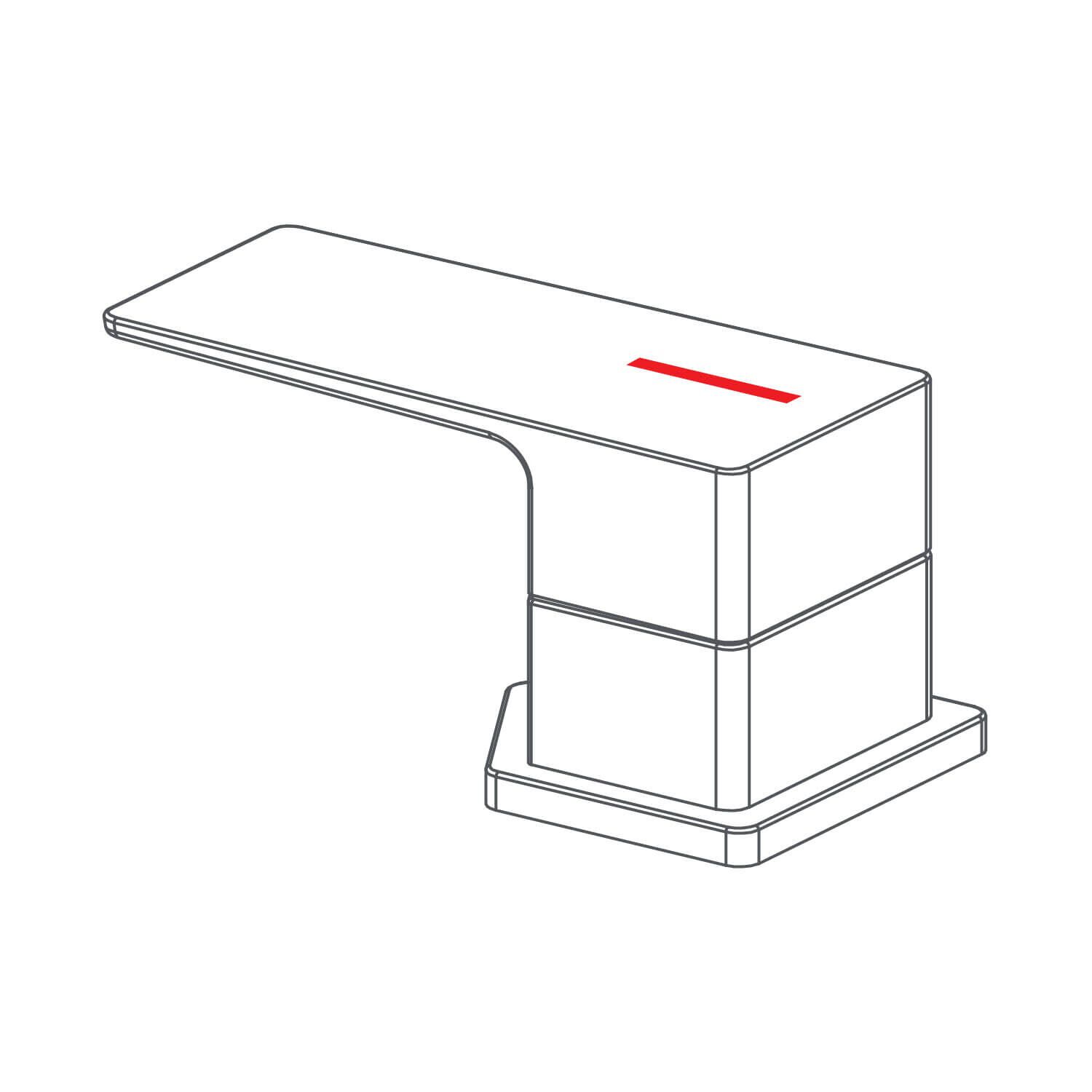 Maneral Dessau Caliente Para Llave Duomando Negro Mate,,hi-res image number null