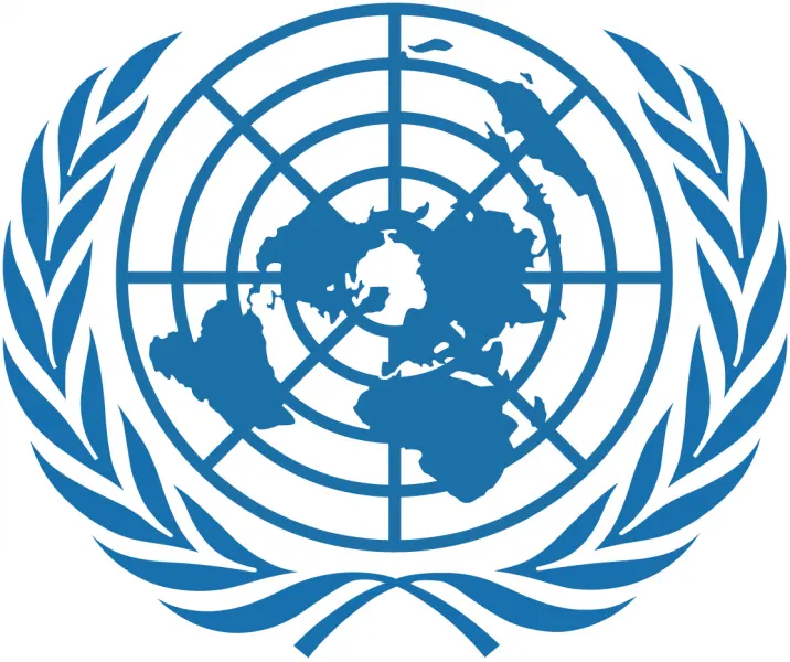 Logotipo de la ONU (Organización de las Naciones Unidas)